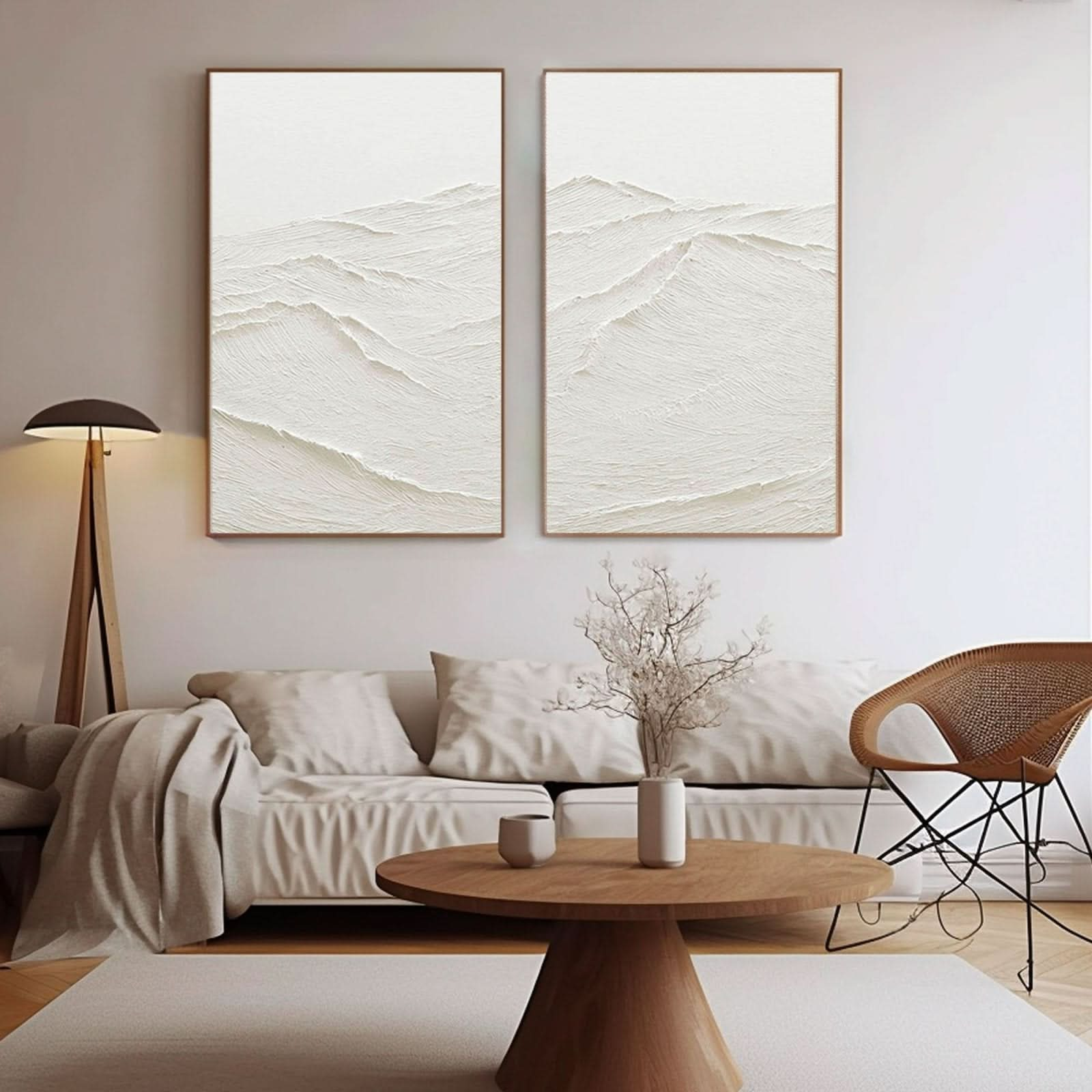 Plaster Painting "Whispering Peaks" - nukeart