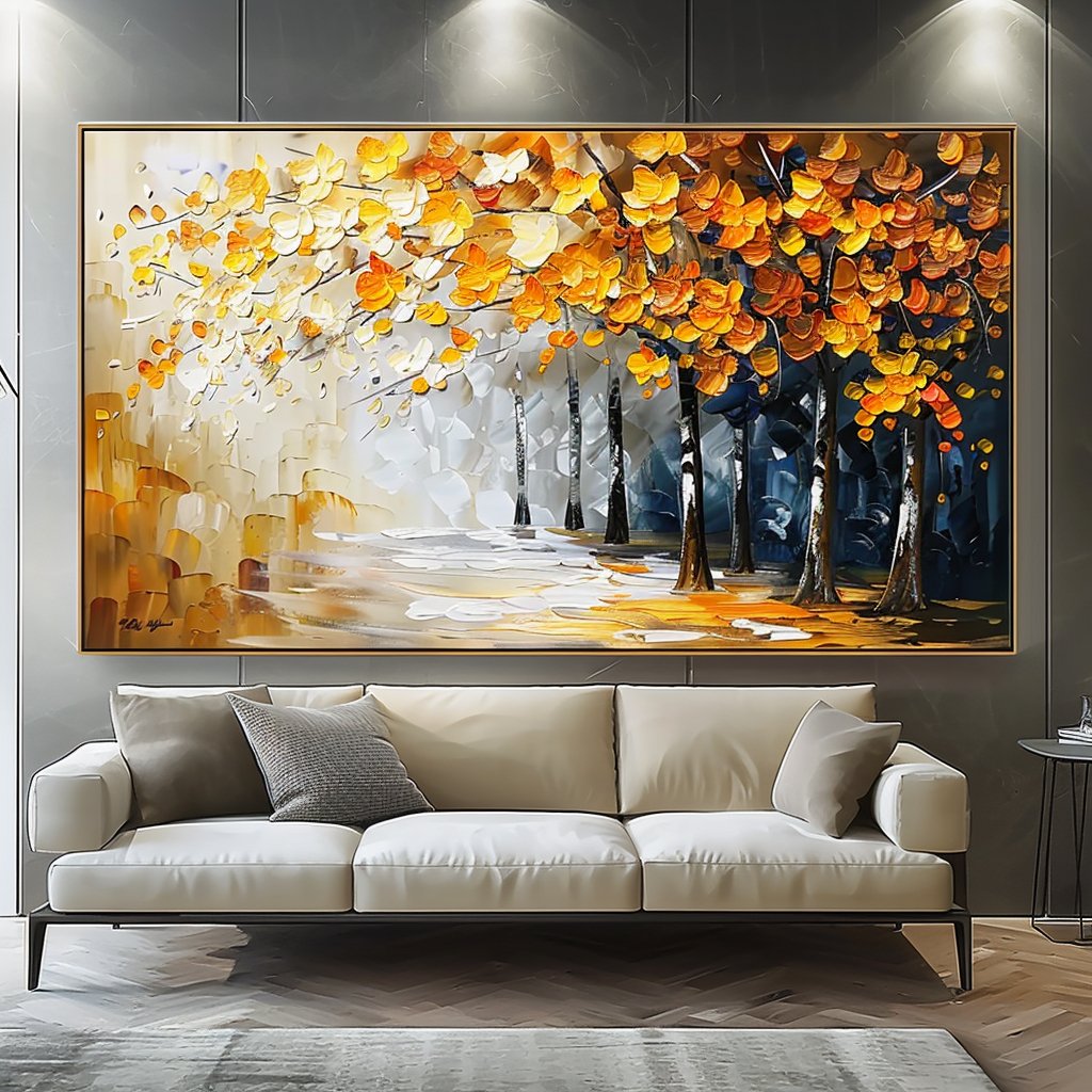 Plaster Wall Art "Golden Harmony" - MasterGallery