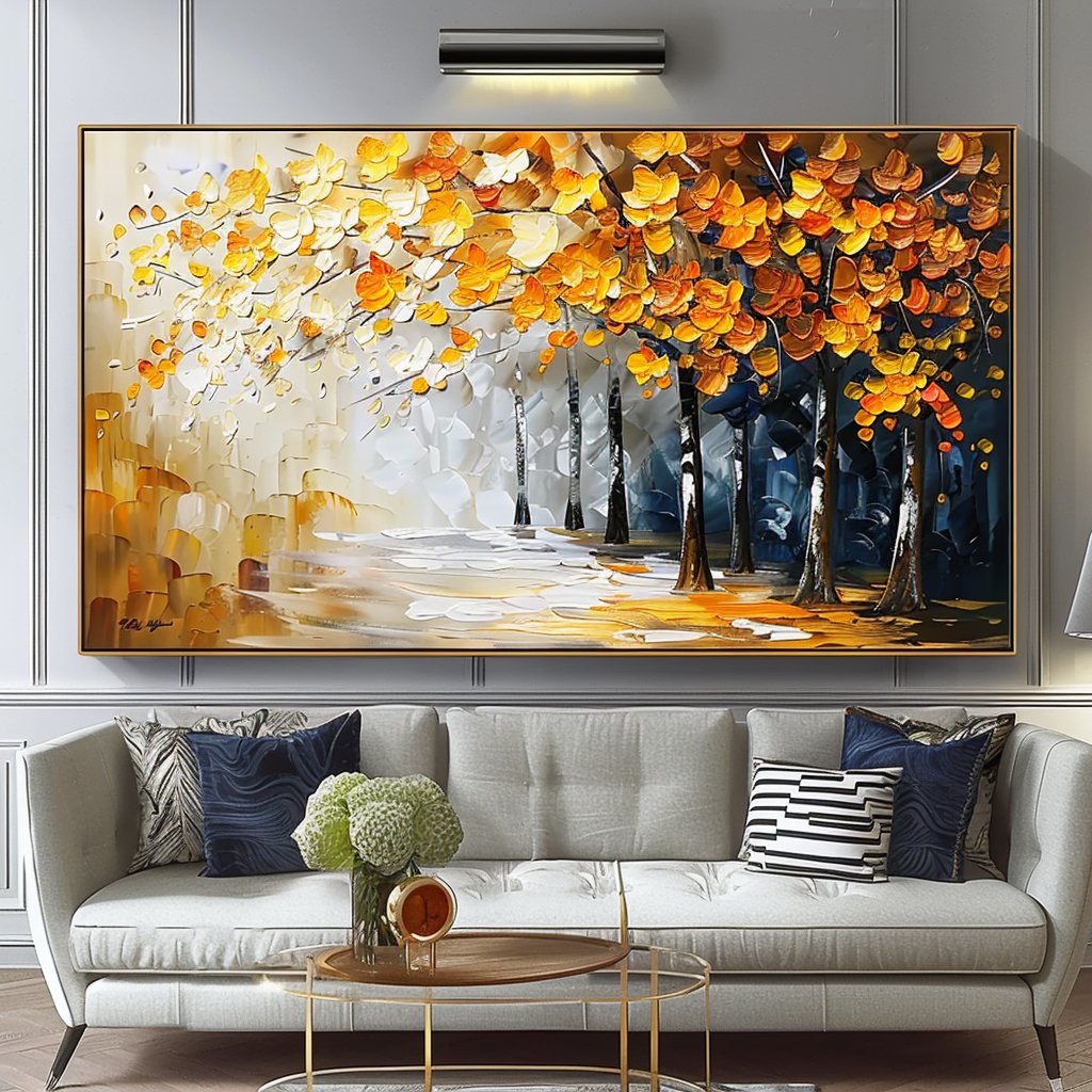 Plaster Wall Art "Golden Harmony" - MasterGallery