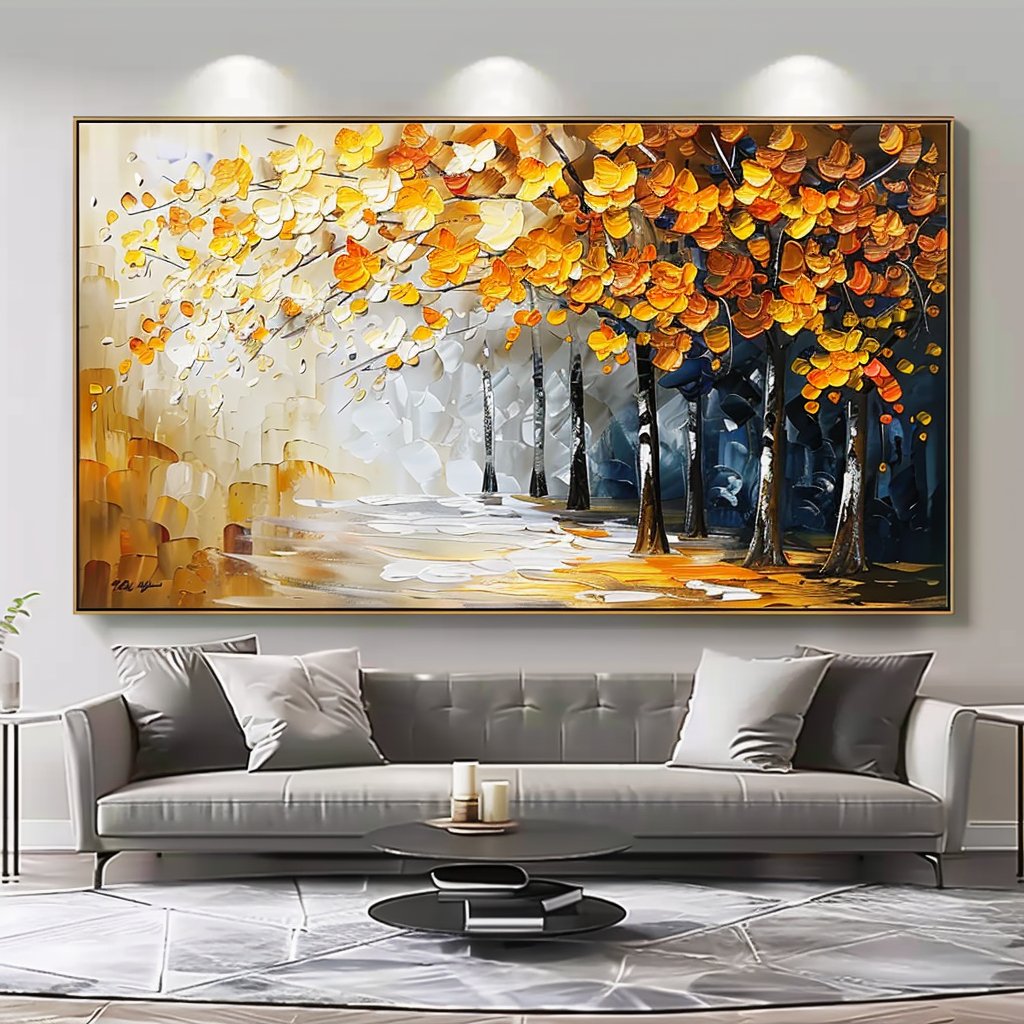 Plaster Wall Art "Golden Harmony" - MasterGallery