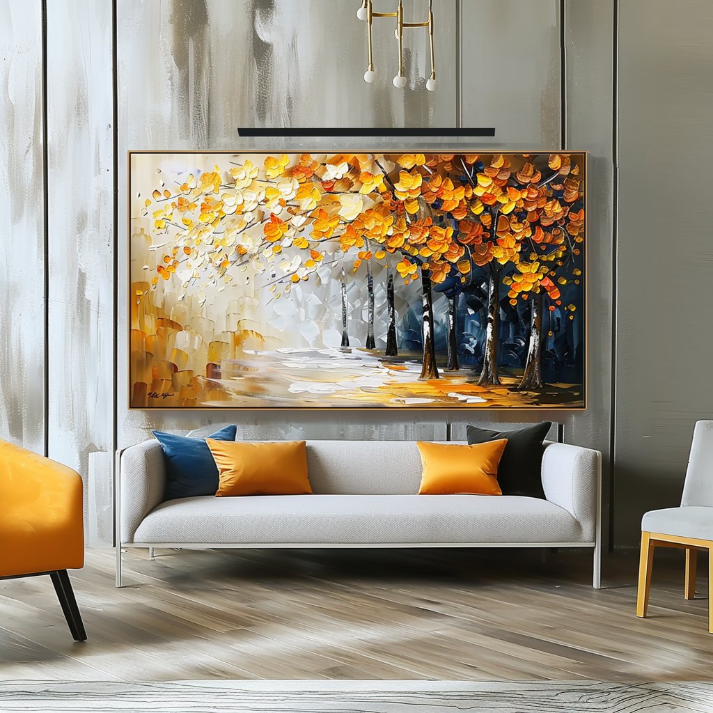 Plaster Wall Art "Golden Harmony" - MasterGallery