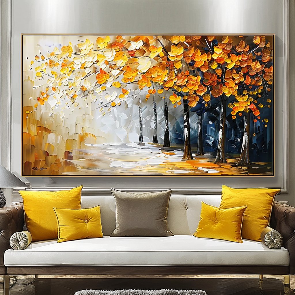 Plaster Wall Art "Golden Harmony" - MasterGallery