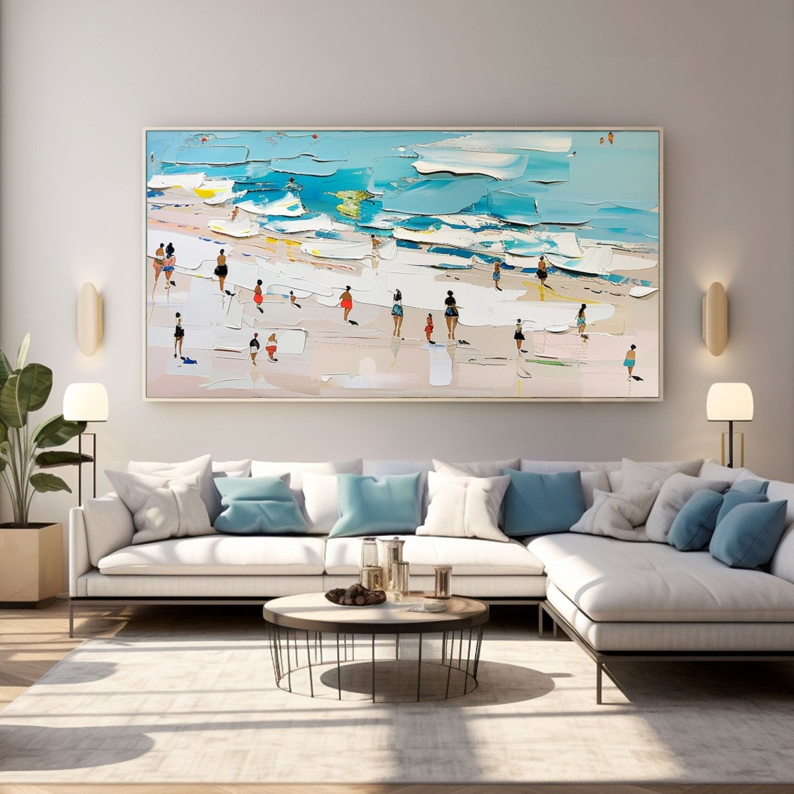 Plaster Wall Art"Beach Day" - nukeart