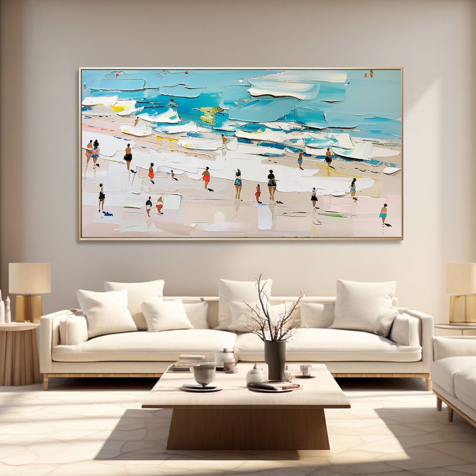 Plaster Wall Art"Beach Day" - nukeart