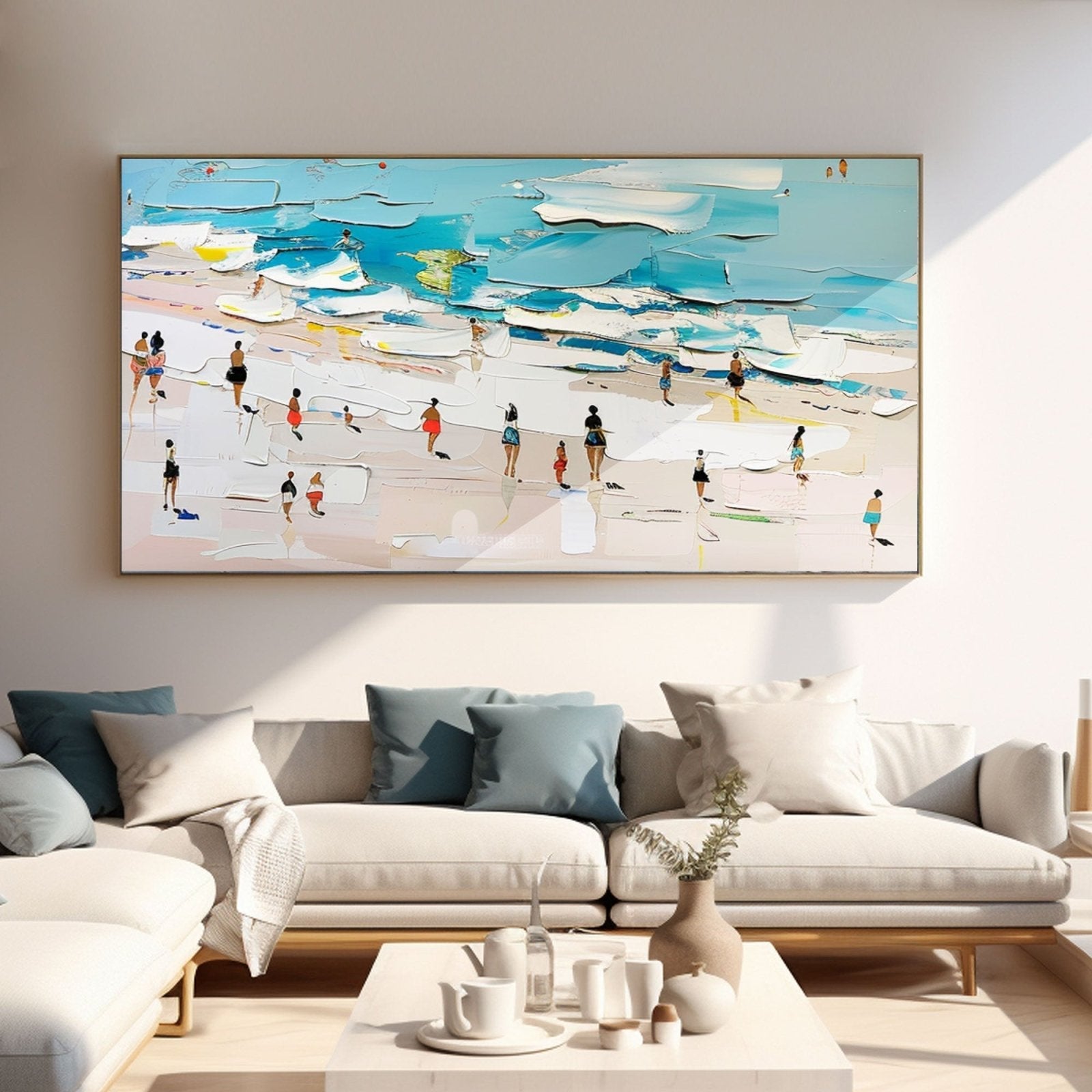 Plaster Wall Art"Beach Day" - nukeart