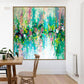 Abstract Oil Painting Living Room Oil Painting Original Handmade Painting Fashion Art Red Blue And Green Painting Artwork | The Way to Heaven