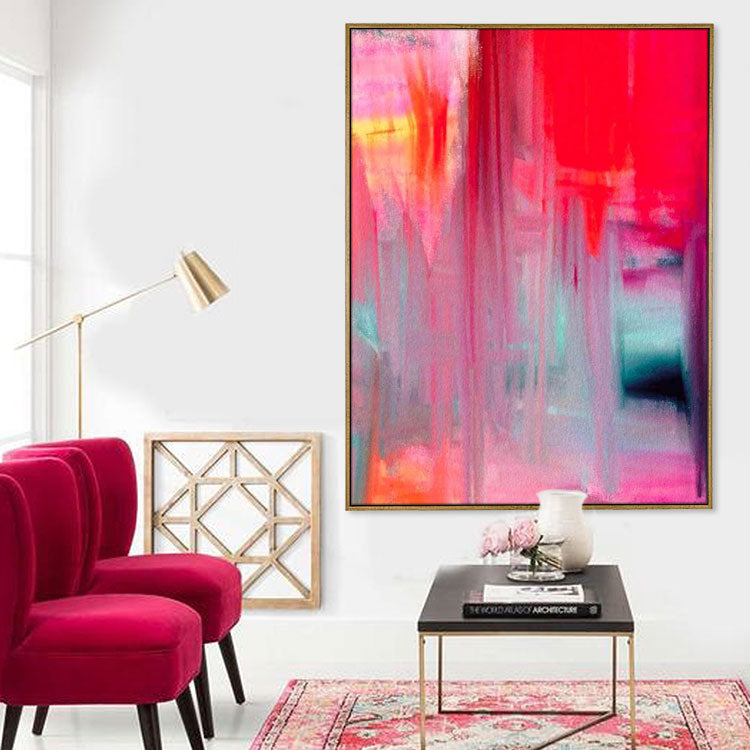 Redness Of The Skin - Handmade Modern Wall Art Acrylic Painting on Canvas