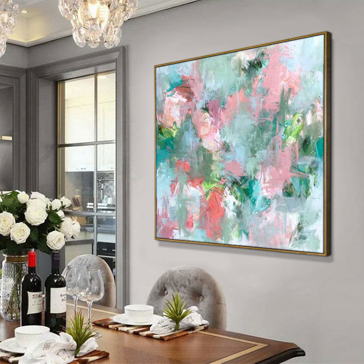 Large Canvas Art Abstract Original Paintings Colorful Paintings Contemporary Acrylic Paintings On Canvas | Scattered and fled