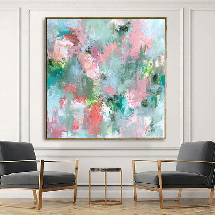 Large Canvas Art Abstract Original Paintings Colorful Paintings Contemporary Acrylic Paintings On Canvas | Scattered and fled