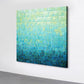 Extra Large Handmade Turquoise Abstract Wall Art Modern Canvas Wall Painting