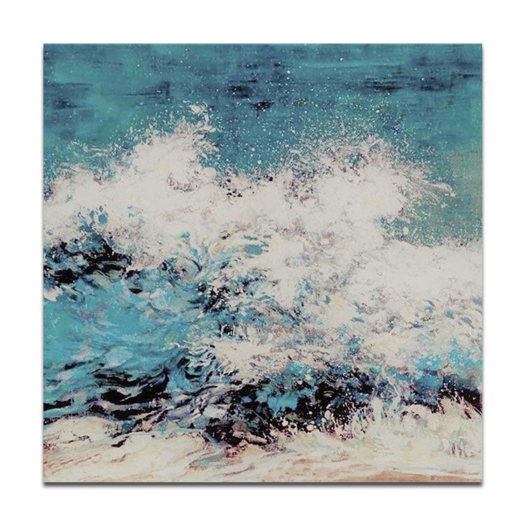 Painting Wall Art Oil Painting Canvas Abstract Hand Painted Oil Painting Large Canvas Art Original Oil Painting | Angry waves