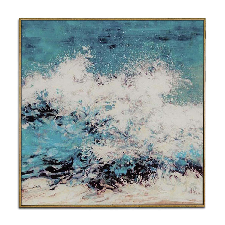 Painting Wall Art Oil Painting Canvas Abstract Hand Painted Oil Painting Large Canvas Art Original Oil Painting | Angry waves