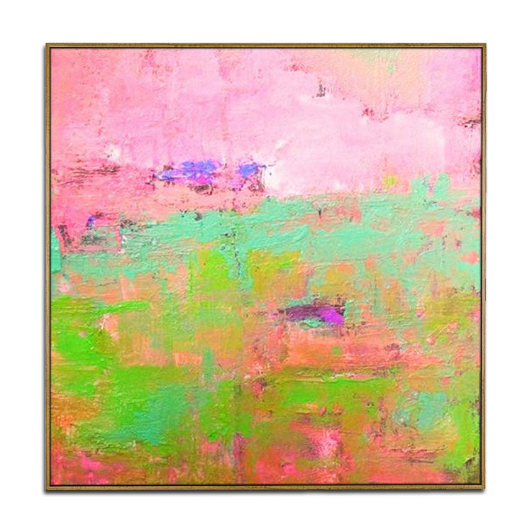 Oil Painting Canvas Abstract Canvas Wall Art Oversized Painting Hand Made Art Gold Painting Orange Painting Pink Art Canvas | Texture painting