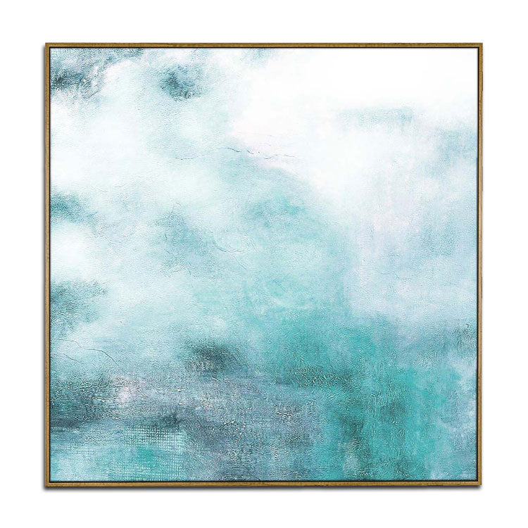 Landscape Painting Texture Painting On Canvas Hand Art | Fog mountain