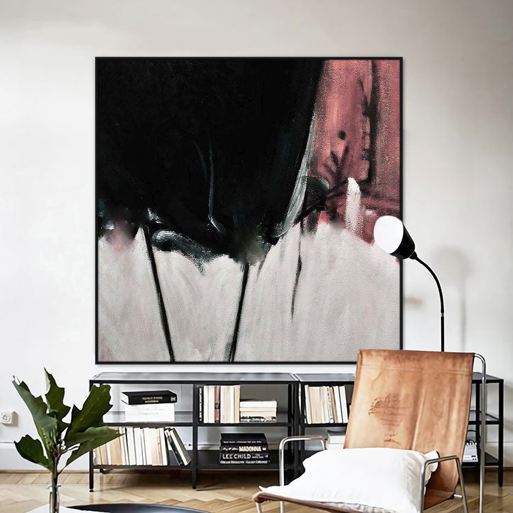 Extra Large Wall Art Canvas Abstract Painting Black Painting Original Paintings On Canvas | Coercion