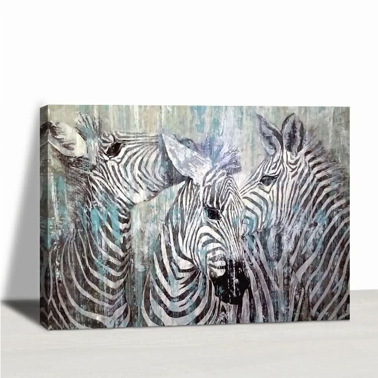 Zebra - Handmade Modern Canvas Painting Animal Wall Art