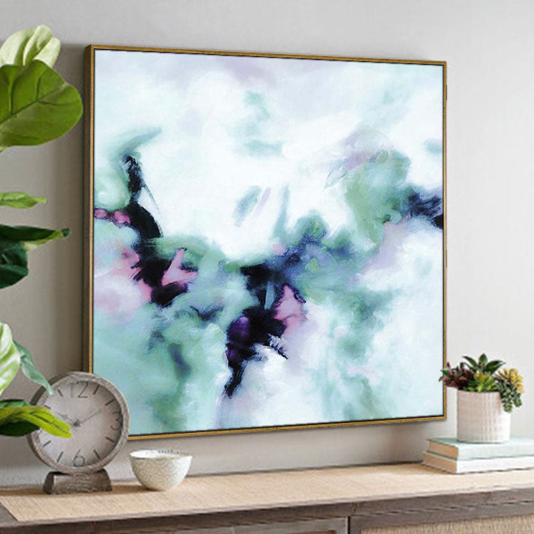 Abstract oil painting large scale hand-painted original oil painting | Himalayan Peak