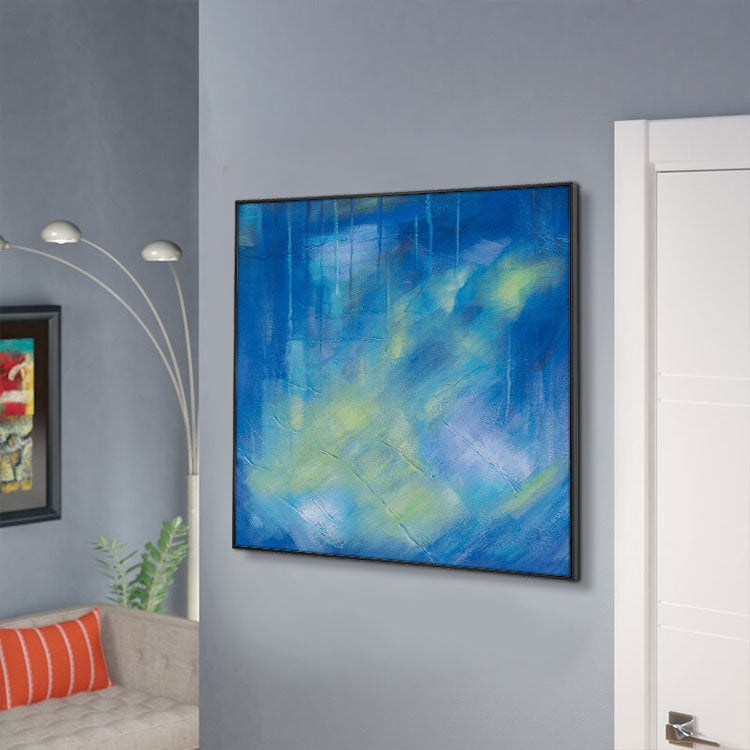 Large Canvas Art Abstract Original Paintings Blue Paintings Contemporary Acrylic Paintings On Canvas | Hope