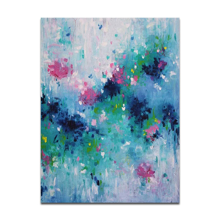 Roadside Trees - Handmade Tree Painting Abstract Canvas Wall Art