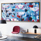 Extra Large Abstract Oil Painting Living Room Original Art Painting White And Red Painting BLue Painting | The beauty of the flowers