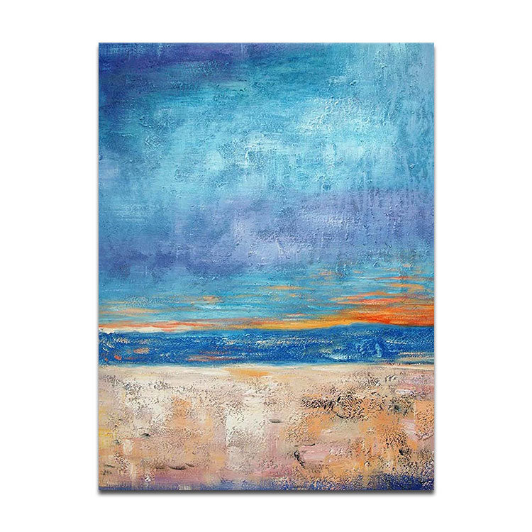 Marine Far View - Hand Painting Sea Canvas Wall Art Landscape Painting