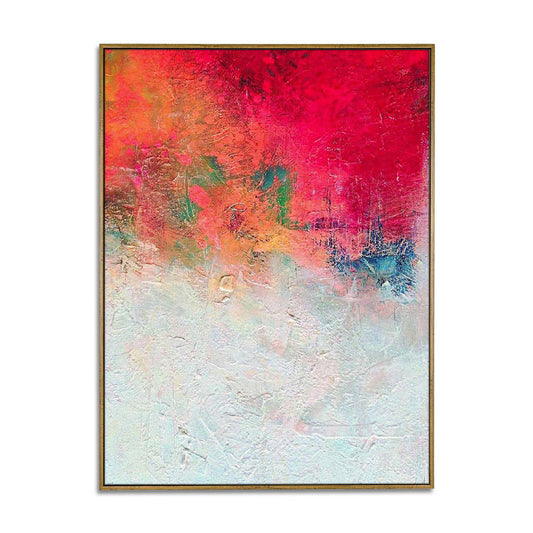 Abstract oil painting hand painted,Abstract painting for living room | Burning