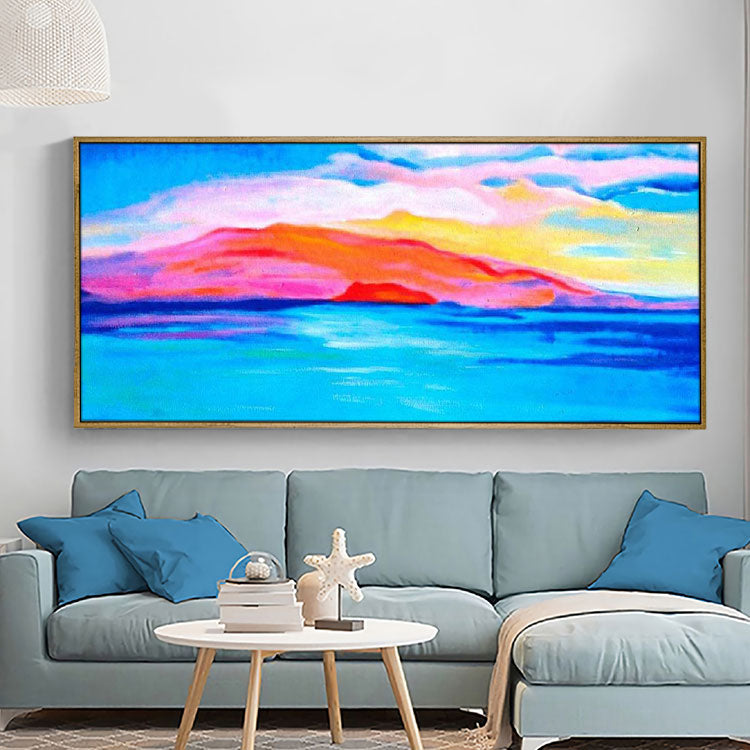 Hand Made Painting Oil Painting Original Big Size Painting Restaurant Abstract Art Canvas Painting Modern | Fine and warm