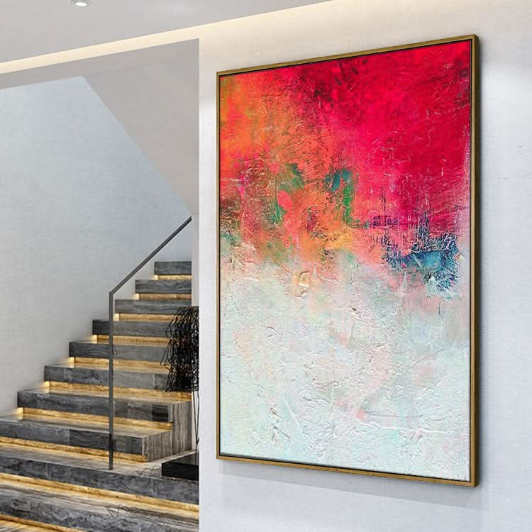 Abstract oil painting hand painted,Abstract painting for living room | Burning