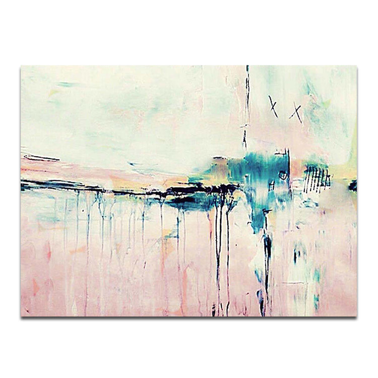 Beauty In The Far Away - Hand Painted Landscape Wall Art Abstract Oil Painting On Canvas