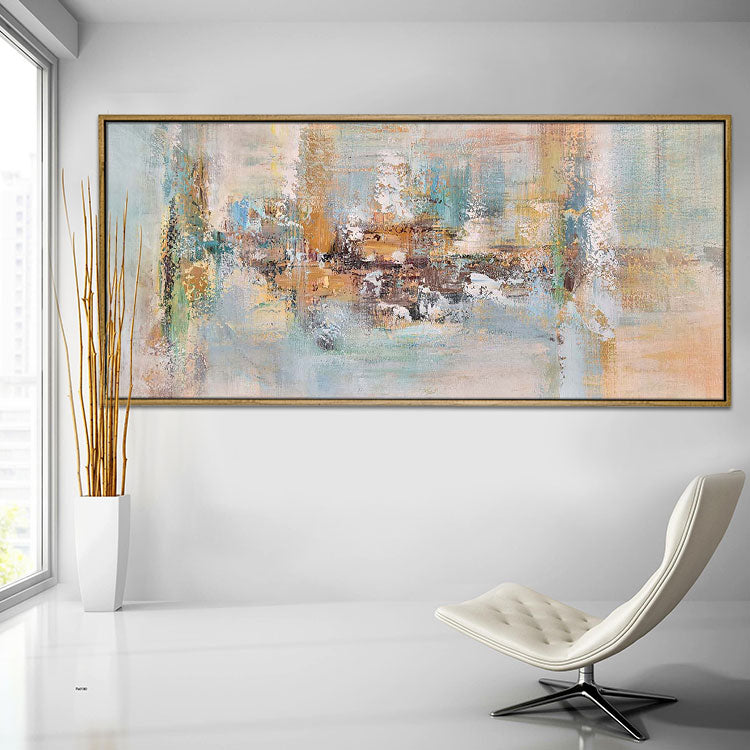 Gray Painting Original Artwork Green Painting Modern Painting Hand Painted Abstract Oil Painting Oil Painting Original | Hill stone