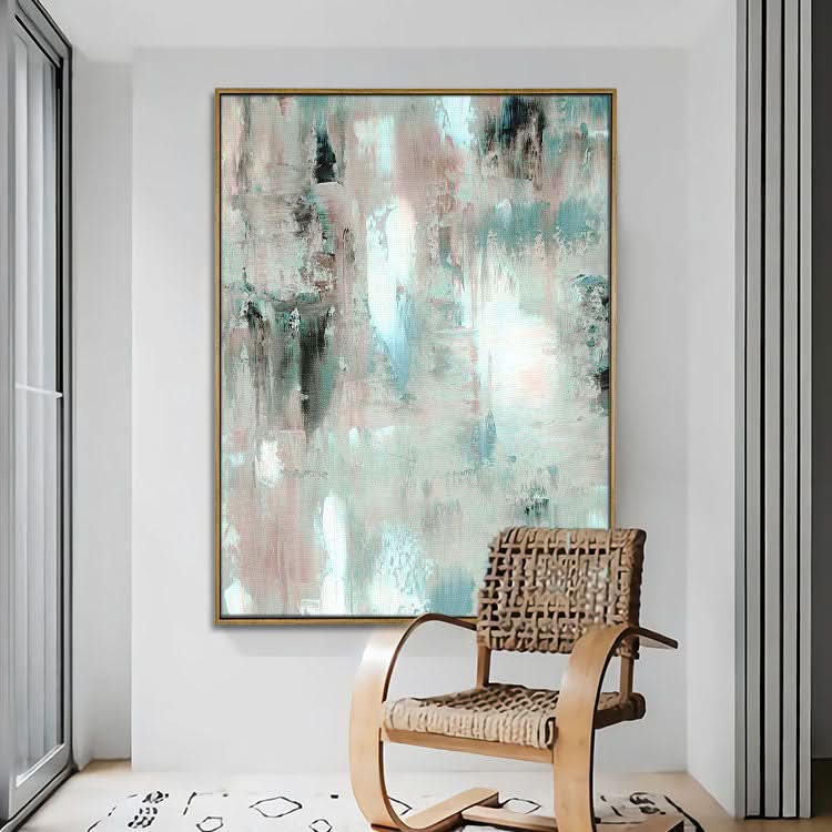 Minimalist Art,Simple Abstract Painting - Handmade Abstract Oil Painting Minimalist Wall Art Printing Canvas Print