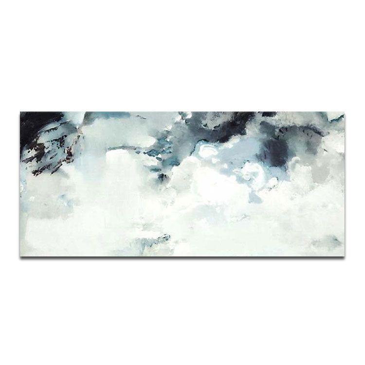 Hand Painting Original Art Painting Large Canvas Art Modern Acrylic Painting Black White Painting | Clouds