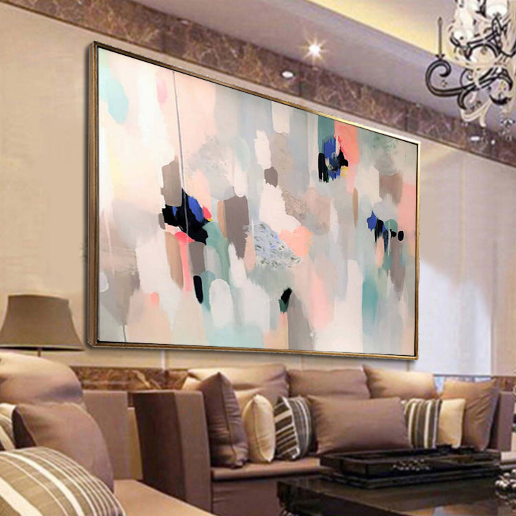 Large Abstract Painting Extra large wall art White canvas art Master bedroom art | Guardian
