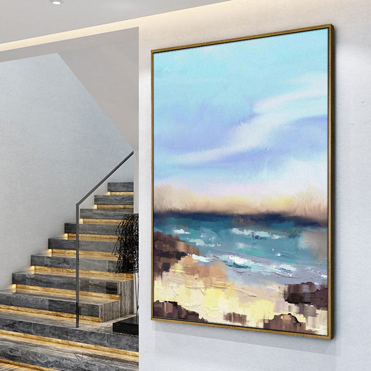 Sea - Hand Made Seascape Painting Canvas Art Beach