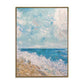 The Waves Dashed Against The Shore - Handmade Beach Wall Art Sea Oil Painting on Canvas