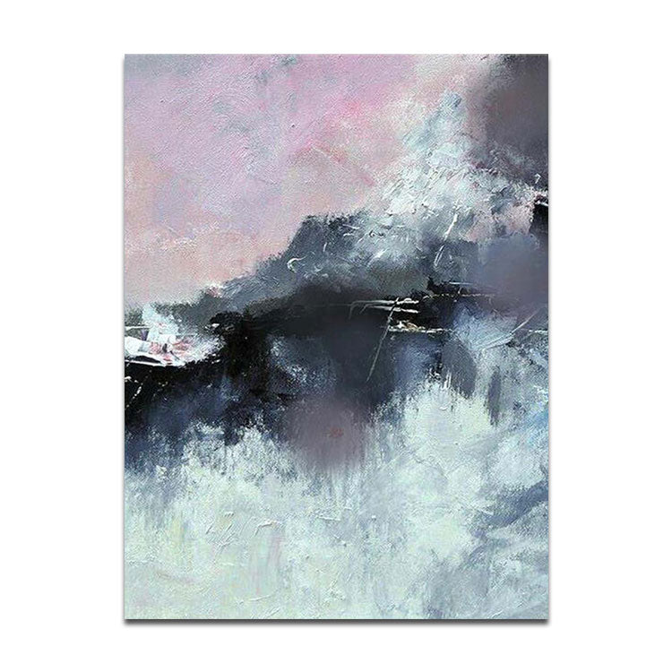 Abstract oil painting on canvas,Beautiful handmade natural scenery painting