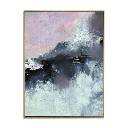 Abstract oil painting on canvas,Beautiful handmade natural scenery painting