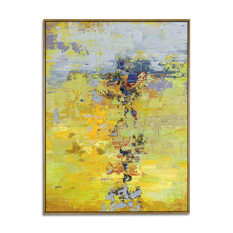 Gold foil painting,Gold wall art,Gold painting