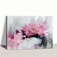 Forgotten Love - Hand Painted Pink Flower Oil Painting Modern Abstract Wall Art