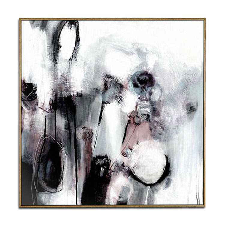 Black White Wall Art Painting Oil Painting Modern Oil Painting Original Large Modern Painting | A scene of horror