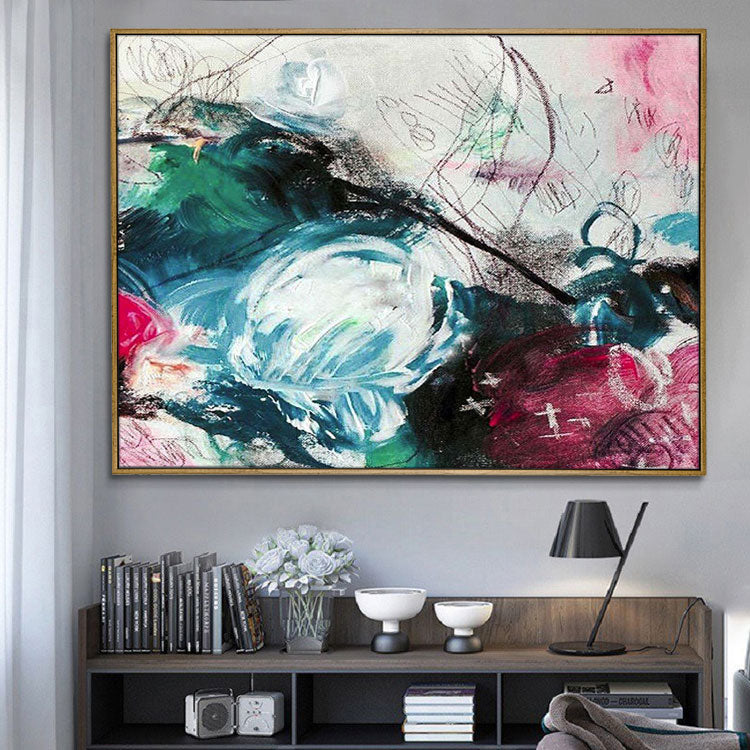 Canvas Extra Large Fine Art Abstract Colorful Wall Art Acrylic Painting Canvas Art Contemporary Art Living Room Wall Art | JOLT