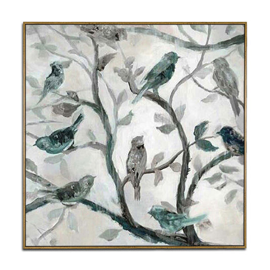 Large Modern Painting Simple Art Wall Decor Art Large Canvas Art Oil Hand Painting | The birds