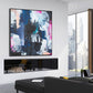 Large Abstract Black Painting Original Abstract Painting Contemporary Wall Painting Acrylic Abstract Art On Canvas | Climbing