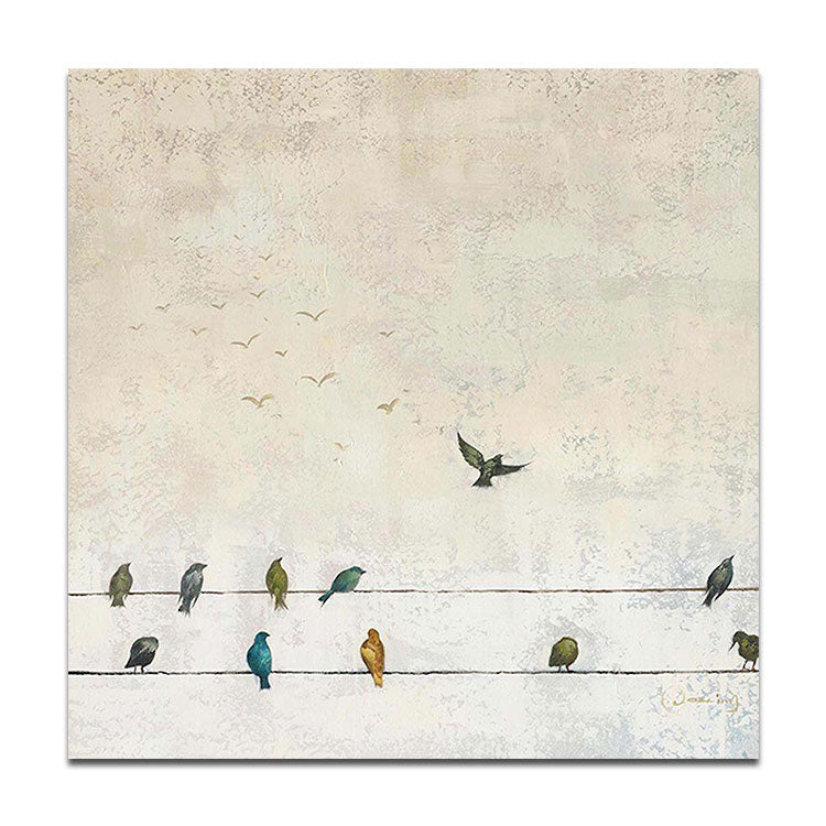 Large Modern Painting Oil Painting Wall Art Modern Paintings Large Fashion Art | Migratory birds return