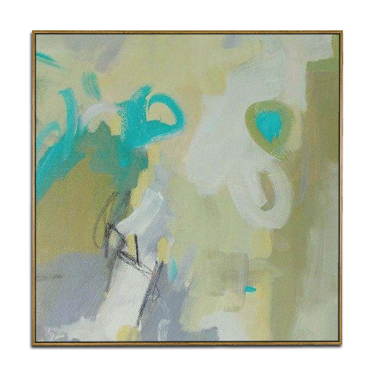 Large Abstract Painting On Canvas Abstract Oil Painting Green Abstract Painting Modern Painting Original | Ents