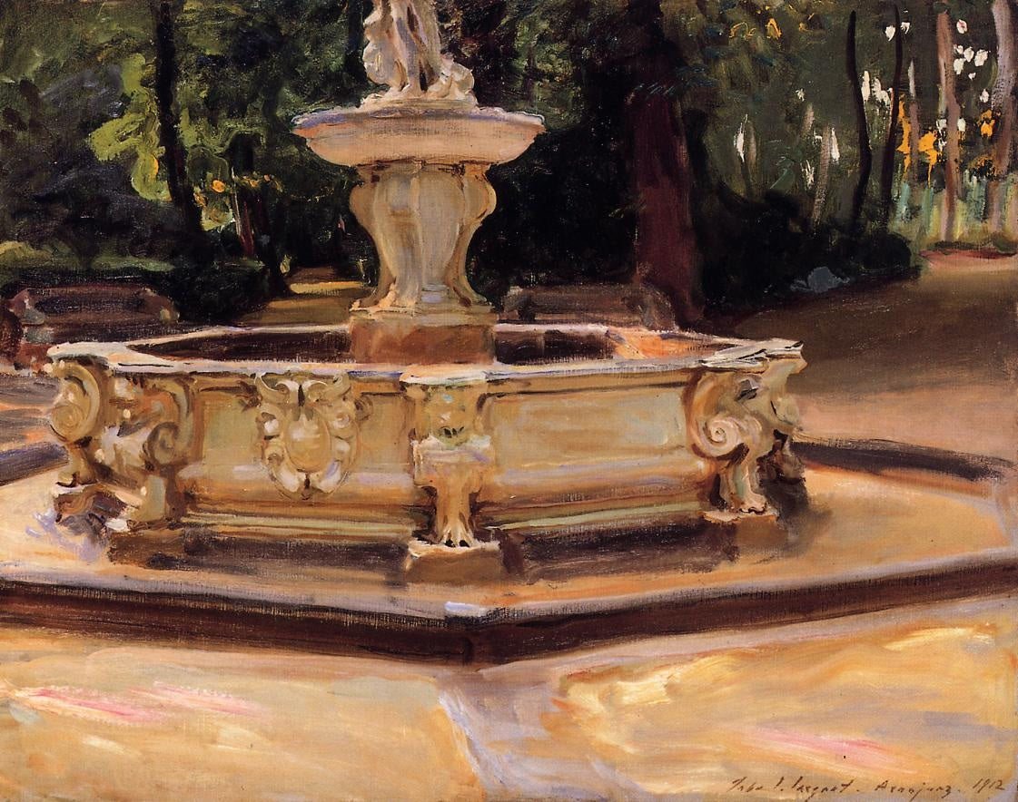 A Marble Fountain at Aranjuez, Spain