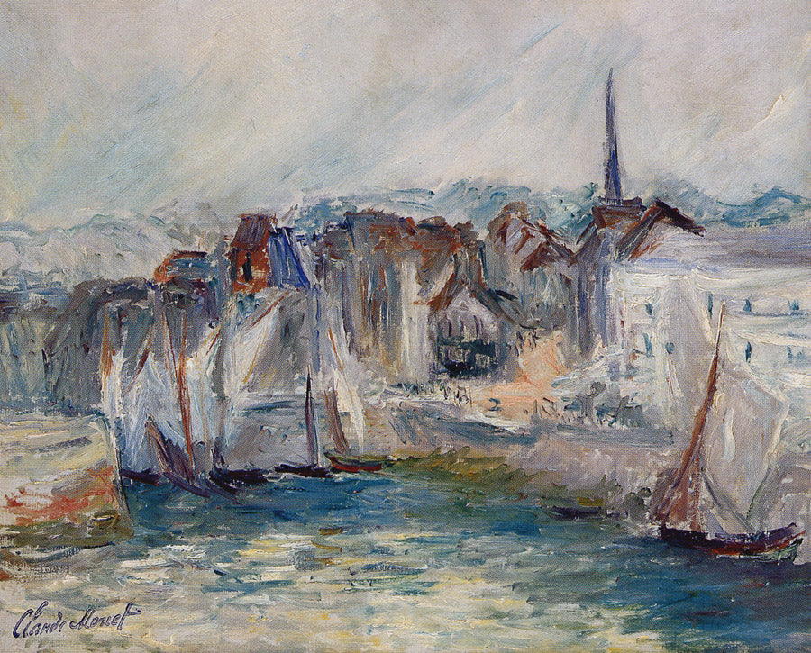 Bateaux dans le port de Honfleur 1917