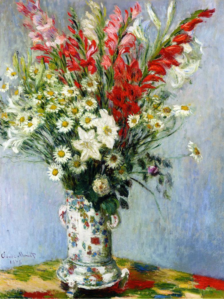 Bouquet of Gadiolas Lilies and Dasies