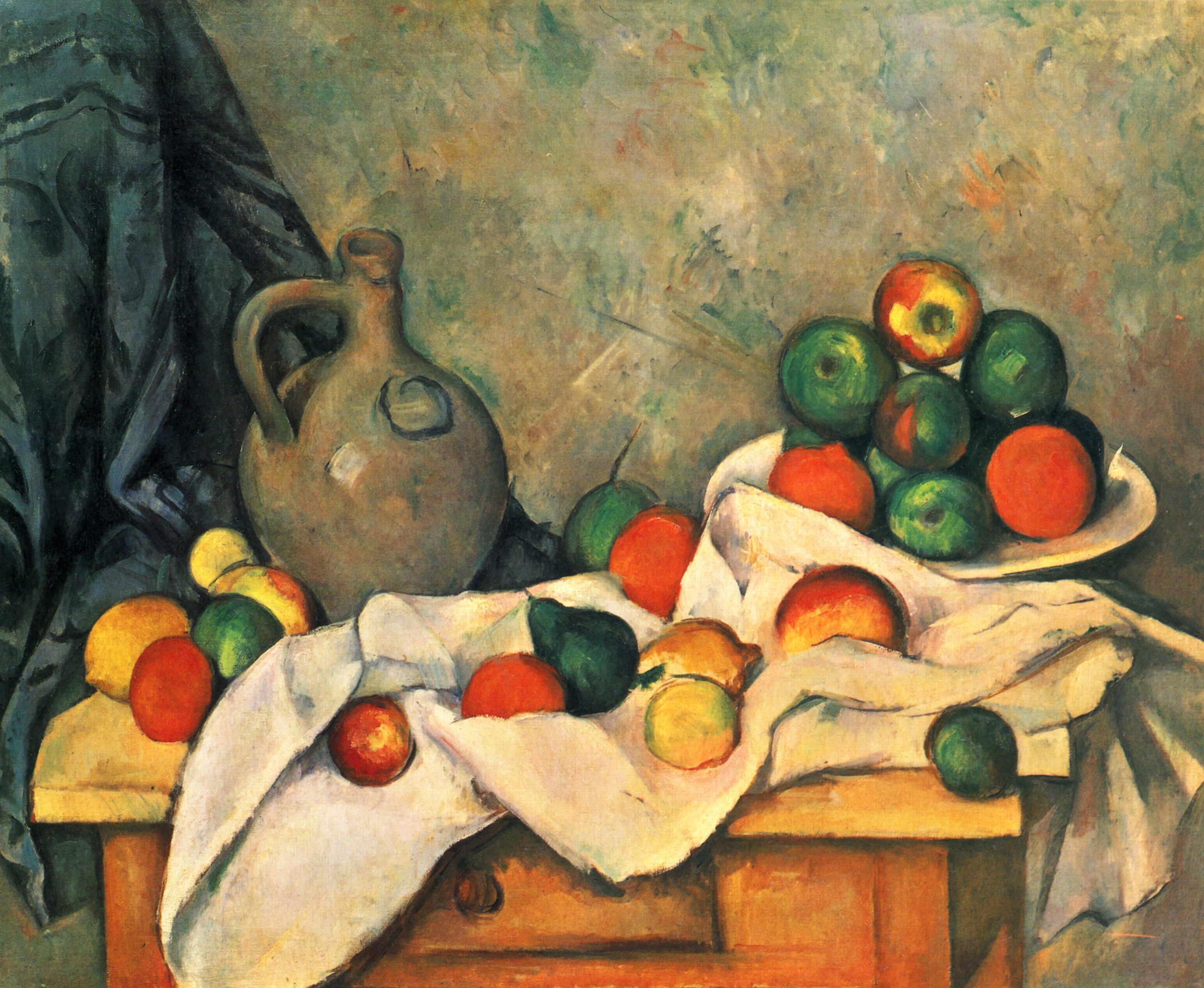 Curtain Jug and Fruit