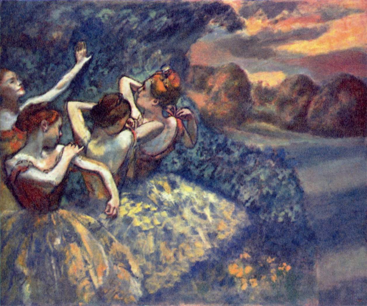 Four dancers